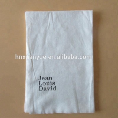 Disposable salon towels barbershop hair dry wipes printed logo